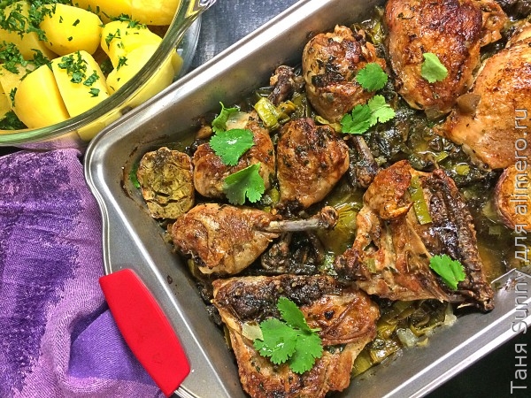 Курица с грибами Курица с грибами