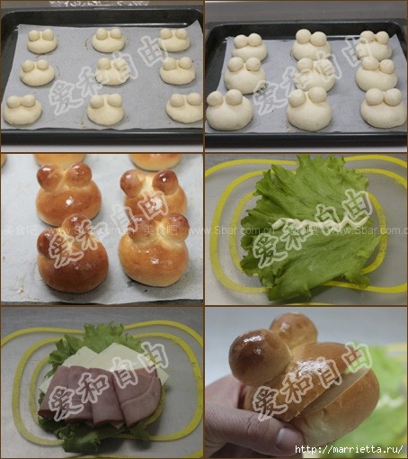 Веселые ХОТ-ДОГИ. Рецепт теста и забавные идеи (24) (454x510, 151Kb)