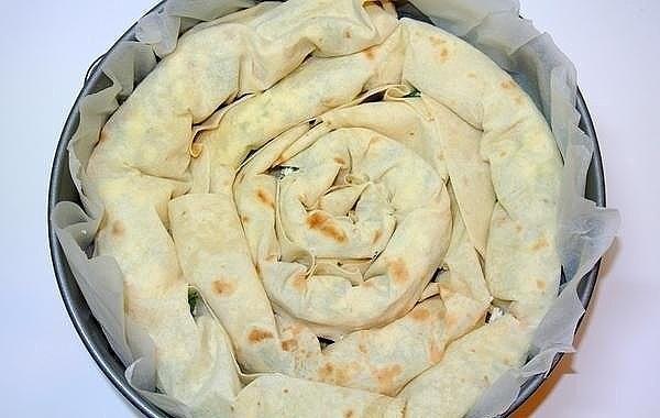 Пирог "Лаваш в заливке"