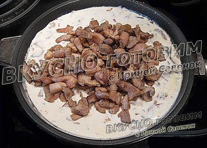 Жюльен с курицей и грибами - шаг 7