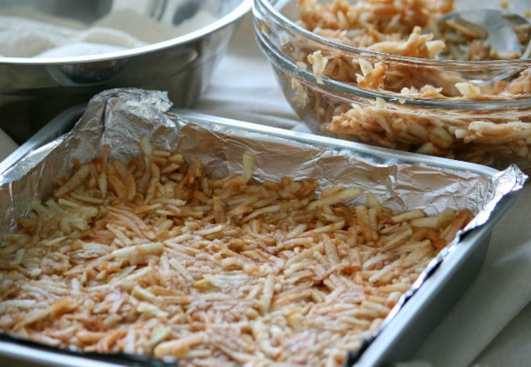 насыпной пирог с яблоками