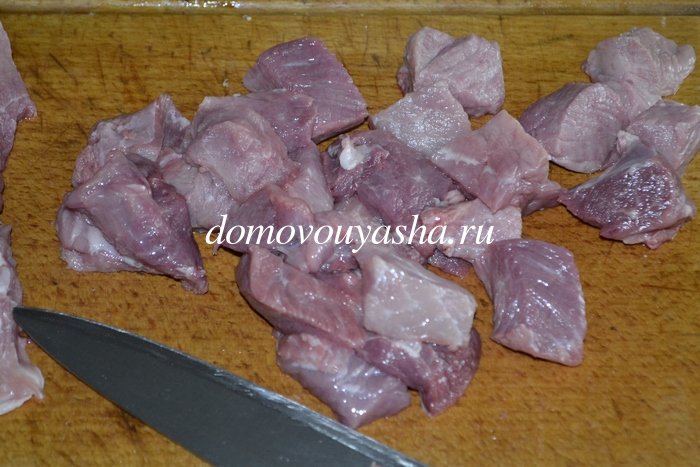 Гуляш из свинины на сковороде без томатной пасты рецепт