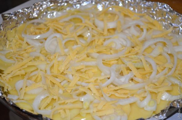 Картофель, запеченный с сыром