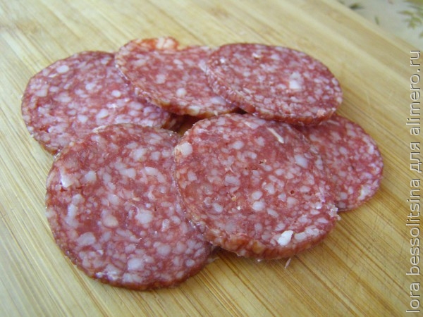 пицца картофельная, колбаса пицца картофельная, колбаса