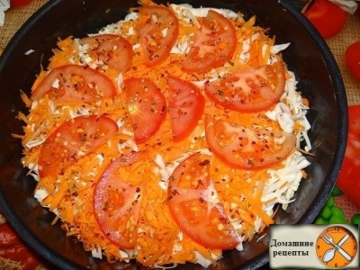 Заливной пирог с капустой и фаршем
