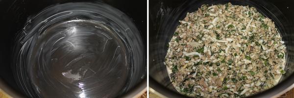 выкладываем слой теста, слой начинки