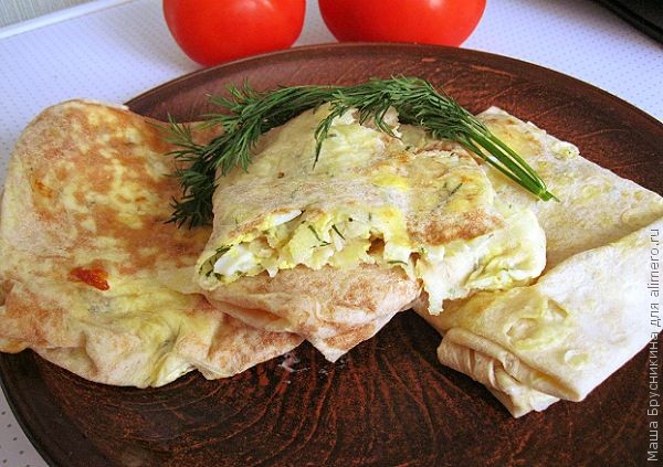 Закуска из лаваша
