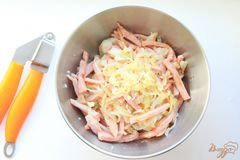 «Запеканка с цветной капустой и ветчиной» - приготовления блюда - шаг 6