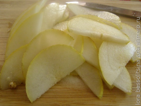 сладкая пицца, груша сладкая пицца, груша