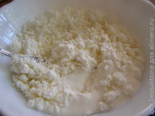 сладкая пицца, творог и сметана сладкая пицца, творог и сметана