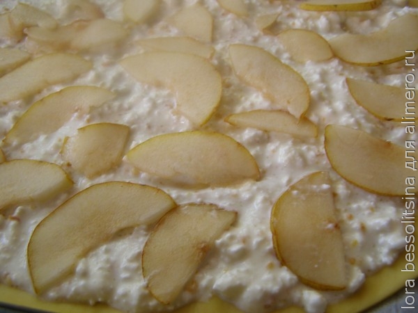 сладкая пицца, слой груш сладкая пицца, слой груш
