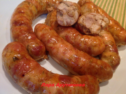 Куриные колбаски домашнего приготовления. Купаты. Куриные колбаски домашнего приготовления. Купаты.