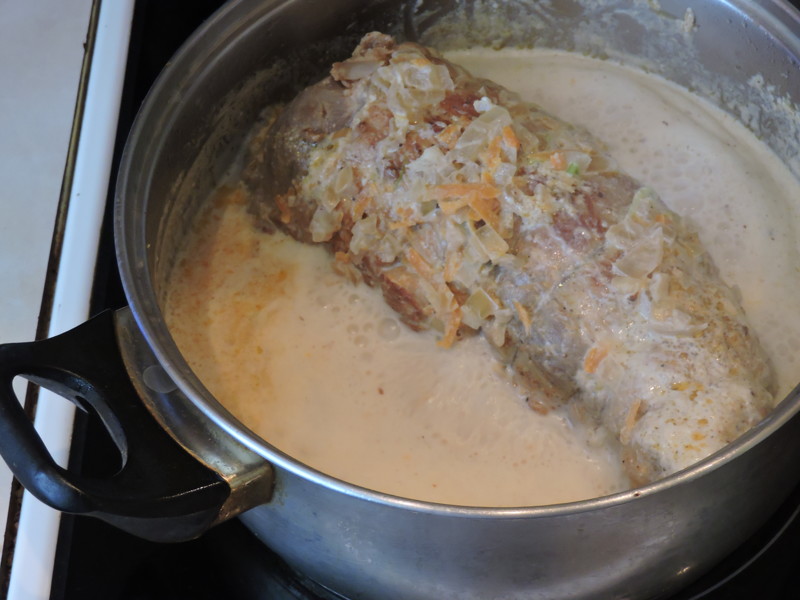 Мясо тушёное в молоке Мясо тушёное в молоке еда, мясо, своими руками, сделай сам