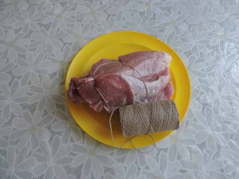 Мясо перевязать шпагатом Мясо перевязать шпагатом еда, мясо, своими руками, сделай сам