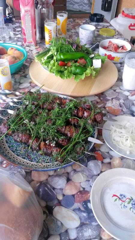 Шашлык из печени с курдюком Шашлык из печени с курдюком еда, своими руками, шашлык