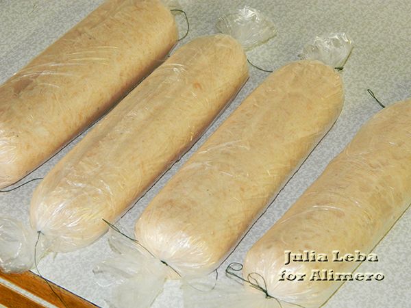 Нежная домашняя колбаса из куриного филе