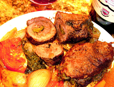 Острый мясной рулет